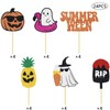 Summerween Cupcake Topper Spooky Party Decoration Summer Ghost Beach Boo