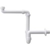 Haas 4842 5/4 "x 40 mm space-saving siphon, white