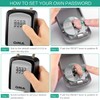 ORIA Key Lock Box, 4 Digit Combination Lock Box Key