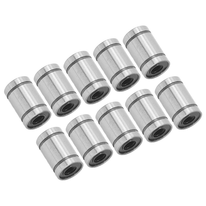 10Pcs Linear Motion Bearing Alloy Steel 6mm ID 12mm OD