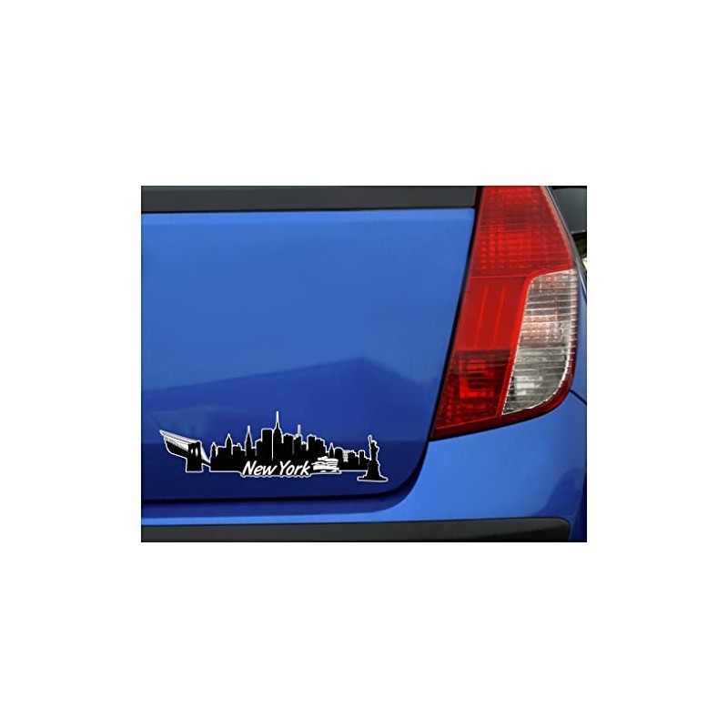 Samunshi® New York Skyline Car Sticker City Printed 15 x
