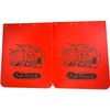 BST BSSP Universal Red Mud Flaps for Semi Trucks, 24''X30''