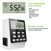 Outlet Timer, NEARPOW Dual Digital Light Timer with 2 Independently-controlled