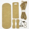 JMZLLRX Bag Base for Crocheting, PU Leather Bag, Knitting Set