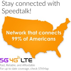 SpeedTalk Mobile $6 SIM Card for Smartwatches | 150 Minutes Talk, 150 Texts, 150MB Data | 30-Day Plan | Compatible with GSM Devices | No Contracts