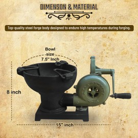 SIMOND STORE - Coal Forge - Ideal for Shaping Multiple Articles, No Dimension Restrictions, Variable Heat Zones, Perfect for Blacksmithing Projects