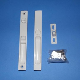 Generic White Non keyed Flush Mount Patio Door Handle 13-140