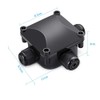 Waterproof Junction Box, IP68, 3-Way Outdoor Cable Connectors,Outdoor/External Electrical Light