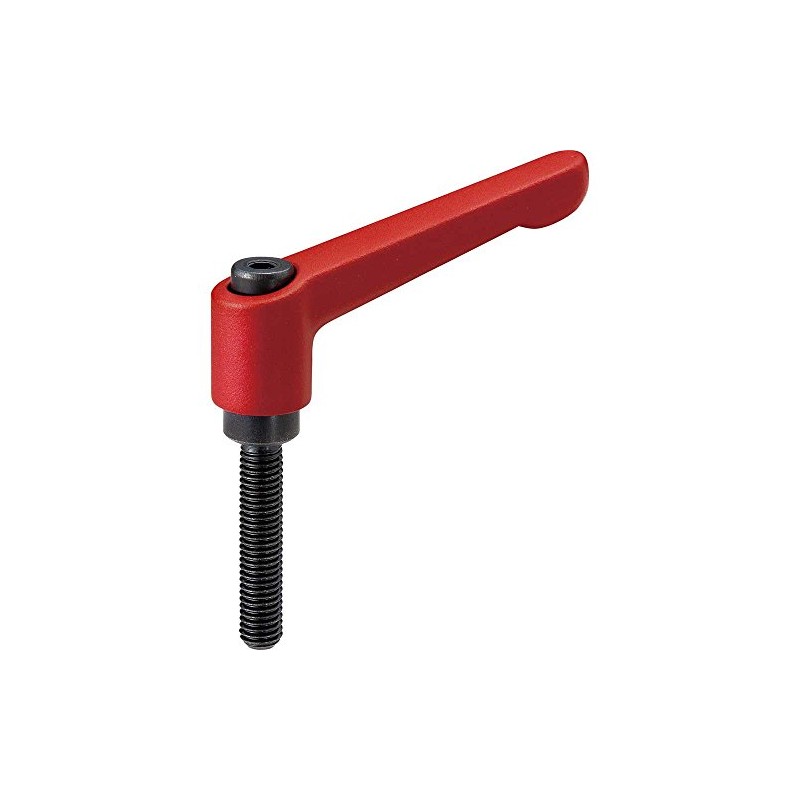 NBK Mechanical Components Clamp Lever (Male Thread) LDM-8-16-RD (Red)