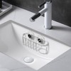 WSOQYYEO No-Drill Sink Caddy Organizer with Suction Cups, 7.87 Inch