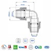 SmartProduct 25 mm PE Pipe Fitting Angle 90 Degree PN16