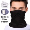 Cleanbreath Reusable Neck Gaiter with Filter Insert, Fashionable Cooling Face