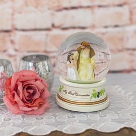 Roman Giftware Inc., Sacraments, First Communion, 5.5" H 100MM Musical Dome Girl,Religious, Inspirational, Durable (5x4x5)