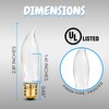 OHLECTRIC CA5 Incandescent Decorative Light Bulb - Flame Shaped Light