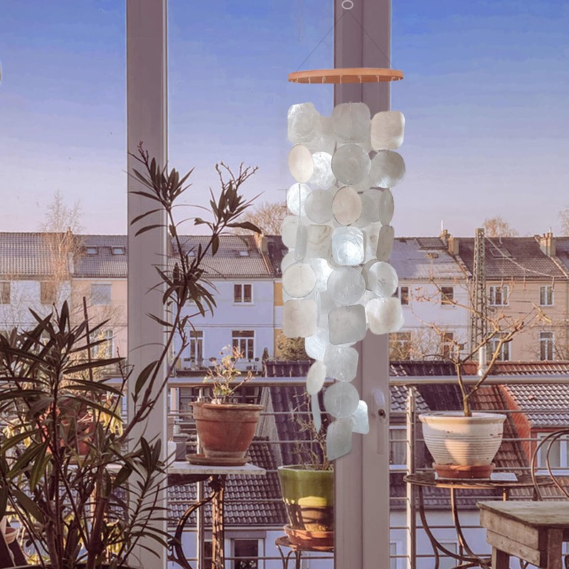 ART-CRAFT Capiz Shell Chain Garland White as Hanging Decoration for