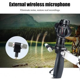 Mini micrófono estéreo para teléfono inteligente, conector jack de 3,5 mm chapado en oro mini micrófono de condensador direccional para PC portátil cámara MD