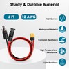 MOOKEERF Solar to XT60 Charge Extension Cable 6FT 12AWG XT60
