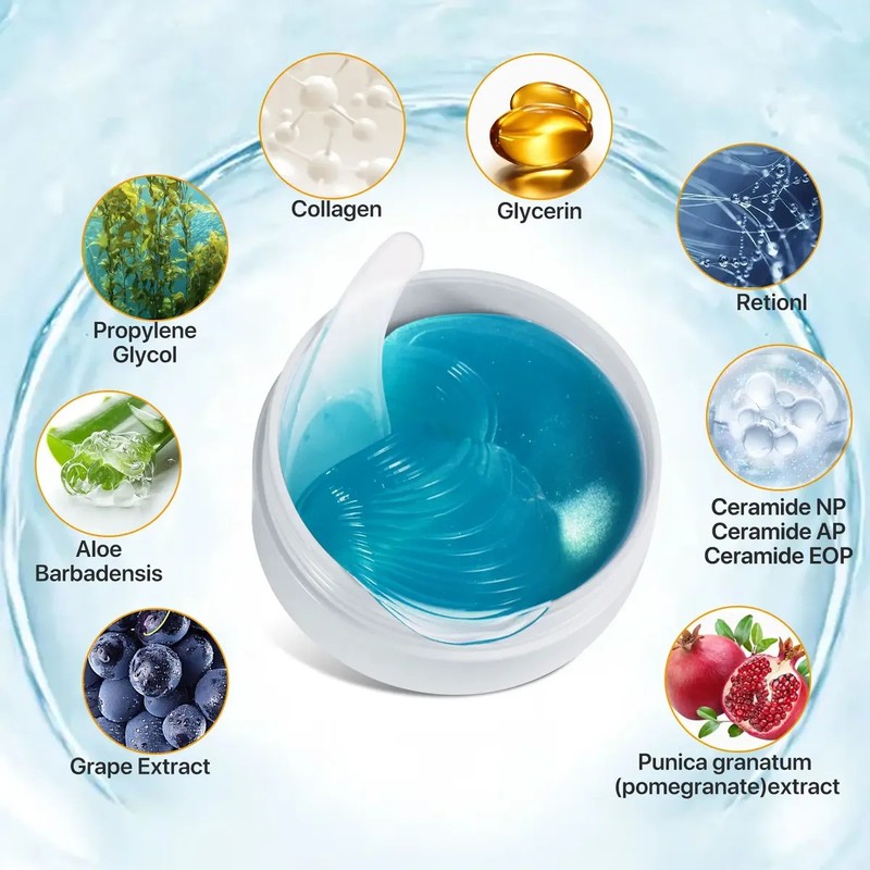 60 Parches Anti Arrugas Reafirmante Bolsas Colágeno Retinol