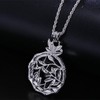 Gorgeous Necklace Swing Silver Double Long Bamboo Magnifying Glass Portable Single item/free