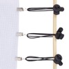 DELORIGIN Set of 10 Stretch Clips for Cross Stitch, Black