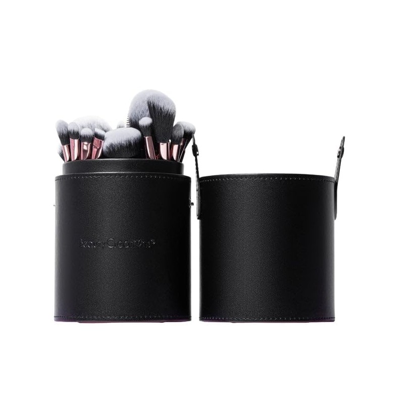 24 Piece Brush Set with Matching Travel Case Container (Unbothered)