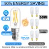 GvvooHome E12 Candelabra Bulb Dimmable, 6W Equal 60W Neutral White