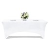 Kapwall 6 ft Elastane Tablecloth. [183 L x 75 W