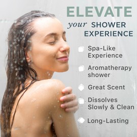 Shower Steamers Aromatherapy - Made in USA Shower Bombs - Christmas Gifts 2023 - Shower Gift Set - Eucalyptus Shower Steamer - Relaxing Gifts for Women - Shower Bombs Aromatherapy, Spa Gifts for Women