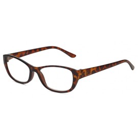 Calabria L 15577 Cat Eye Eyeglasses Frame Crystal Tortoise Havana Brown Gold Women Clear Demo Lenses Glasses Trendy Eyeglass