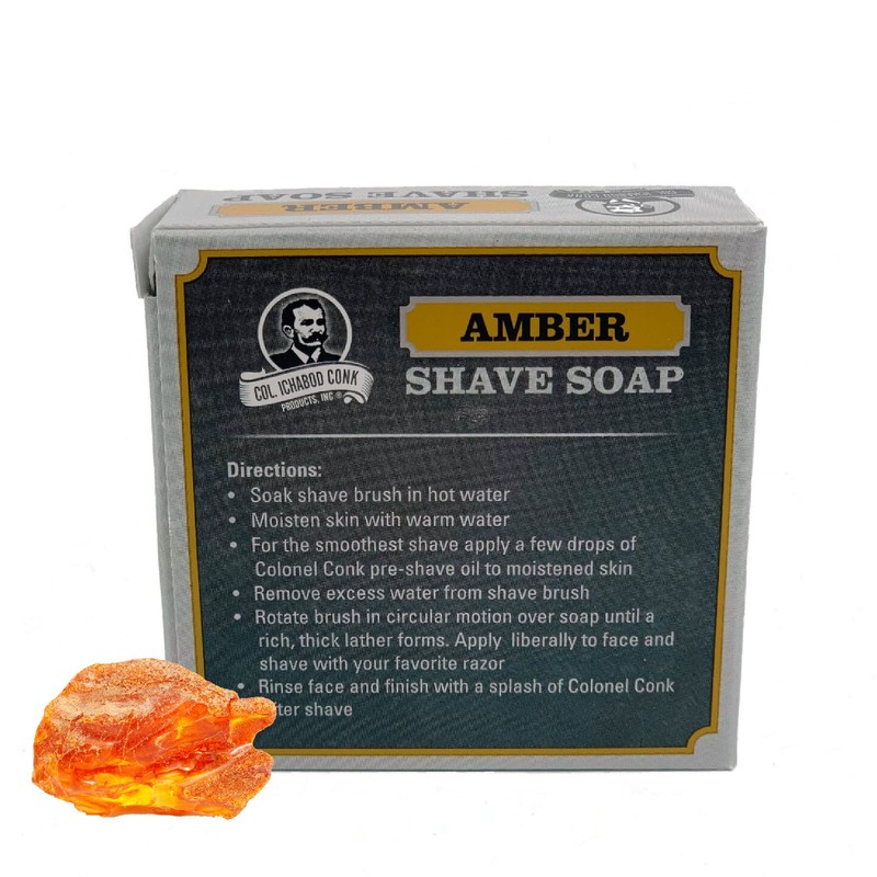 COL CONK AMBER SHAVE SOAP