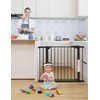 COMOMY 30" Tall Baby Gate for Stairs Doorways, Fits Openings