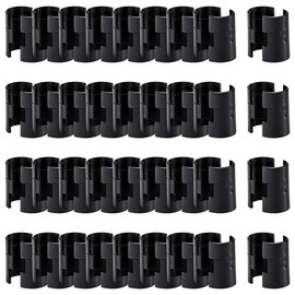 72 Pcs Wire Shelf Clips for 1" Post - 36 Pairs of Wire Rack Lock Clip Replacements for Metal Shelving Sleeves System, Plastic Parts for Stability and Layer Spacing Adjustment