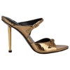 Nine West Women's Reida Heeled Sandal, Bronze Snake 750, 8