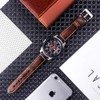 Berfine 22mm Quick Release Retro Leather Watch Band, Vintage Pull-up