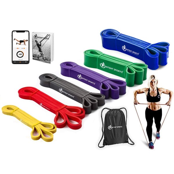INTENT SPORTS Pull up Assist Band (Multi Color 6)