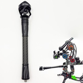 Bow Stabilizer for Compound Bows - Carbon Fiber Balance Bar with Adjustable Weights Vibration Dampener & Noise Reduction Archery Hunting & Target Shooting Accessories - Specification: 10in