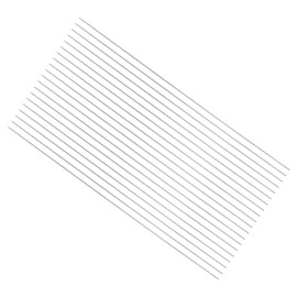 uxcell 20pcs Round Steel Metal Rods, 0.5mm x 100mm High Speed Steel (HSS) Lathe Bar Stock Tool, for Shaft Gear Drill Lathes Boring Machine Turning Miniature DIY Craft