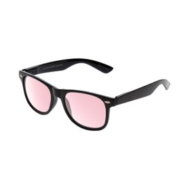 Medspex Melbourne Pink Tint FL-41 Reading Glasses +0.50 Black Men Women Blue Light Sensitivity Migraine Glasses FL41 Readers