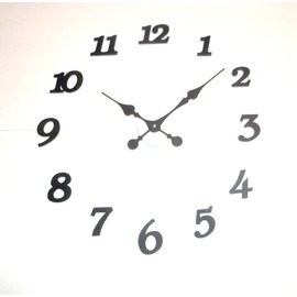 High Torque Quartz Clock Movement with 8"" Large Balanced Hands (No34F) Wall Mounting Hub w/Arabic Hour Numbers, HT4hub/MHHome