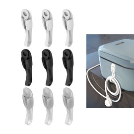 9PCS UMUST Cord Bundlers,Cord Organizer for Appliances, Kitchen Appliance Cord Holder,Cable Bundler,Appliance Cord Holder Stick on Air Fryer Juicer Mixer Coffee Maker Etc (Clear Black White)