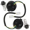 Caltric 2X LH RH Headlight Socket and Bulb for Yamaha