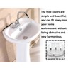 KAPSING Pack of 2 Sink Overflow Covers, Round Brass Kitchen