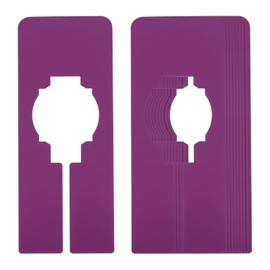 PATIKIL Clothes Dividers for Hanging Clothes, 10 Pack Rectangle Closet Clothing Rack Size Dividers Blank Labels Sorting Rectangular Separator for Closet, Purple