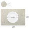 Leather Placemats and Coaster Sets 6, Large Table Mats, Waterproof