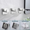 KOKOSIRI Bathoom Towel Hook Wall Mount Square Bath Robe Hook