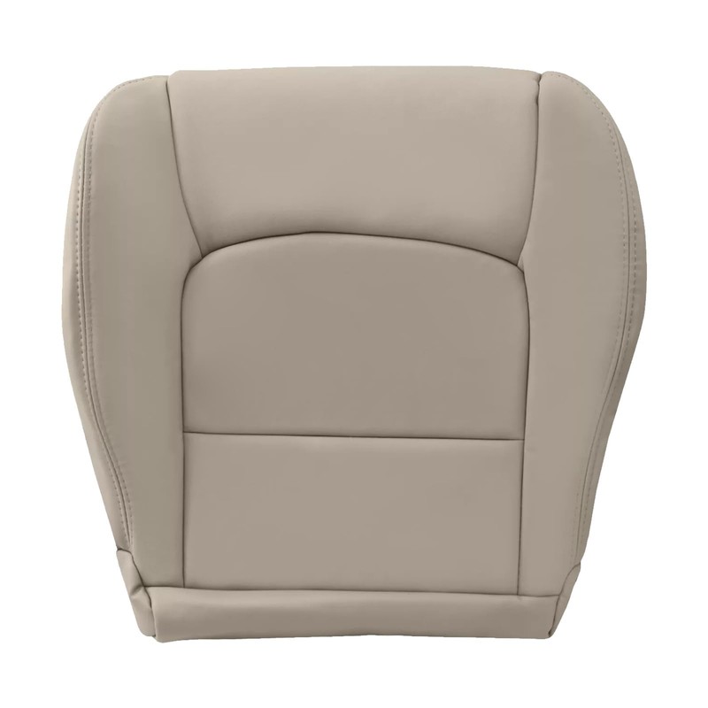 SecosAutoparts Ivory Tan Front Driver Side Bottom Microfiber Leather Seat