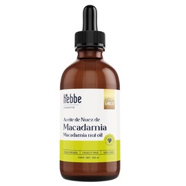 Hebbe - Aceite de Nuez de Macadamia 100% Puro, Hidratante y Anti-envejecimiento para Piel y Cabello, 100 ml