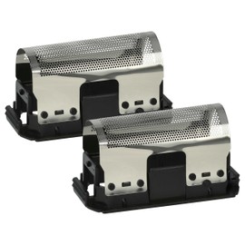 vhbw 2x Grille Compatible with Braun Club de Luxe, T, Linear, Synchron S de Luxe Electric Razor + Frame, Black/Silver