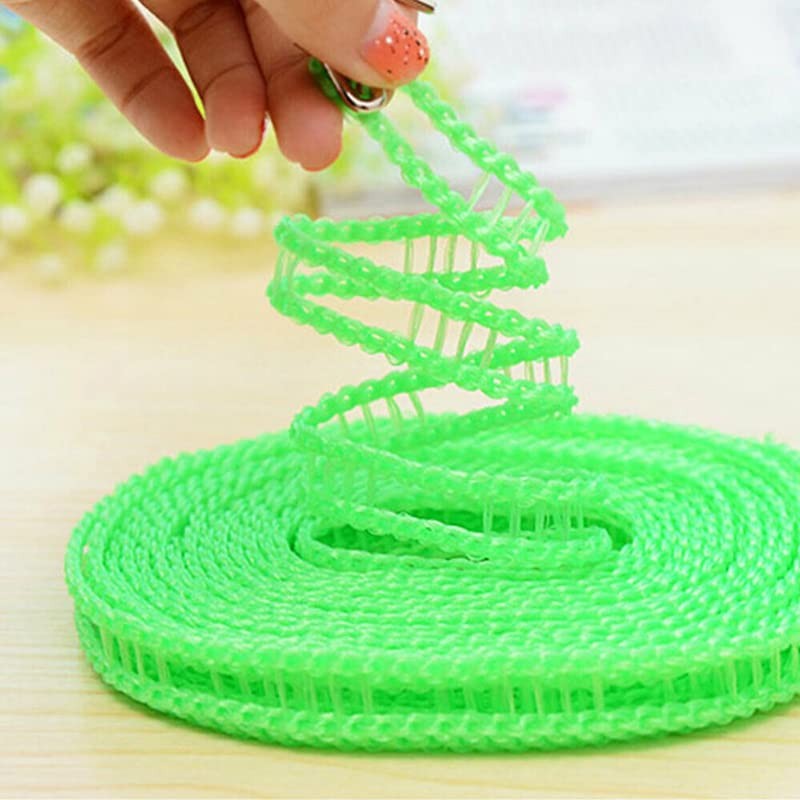 Portable 5m Travel Clothes Line Washing Rope Non Slip Airer
