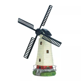 Accent Plus HOME YARD GARDEN DECOR SOLAR-POWERED WINDMILL LIGHTHOUSE